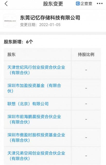 聯想投資記憶存儲 深化半導體布局，驅動技術創新